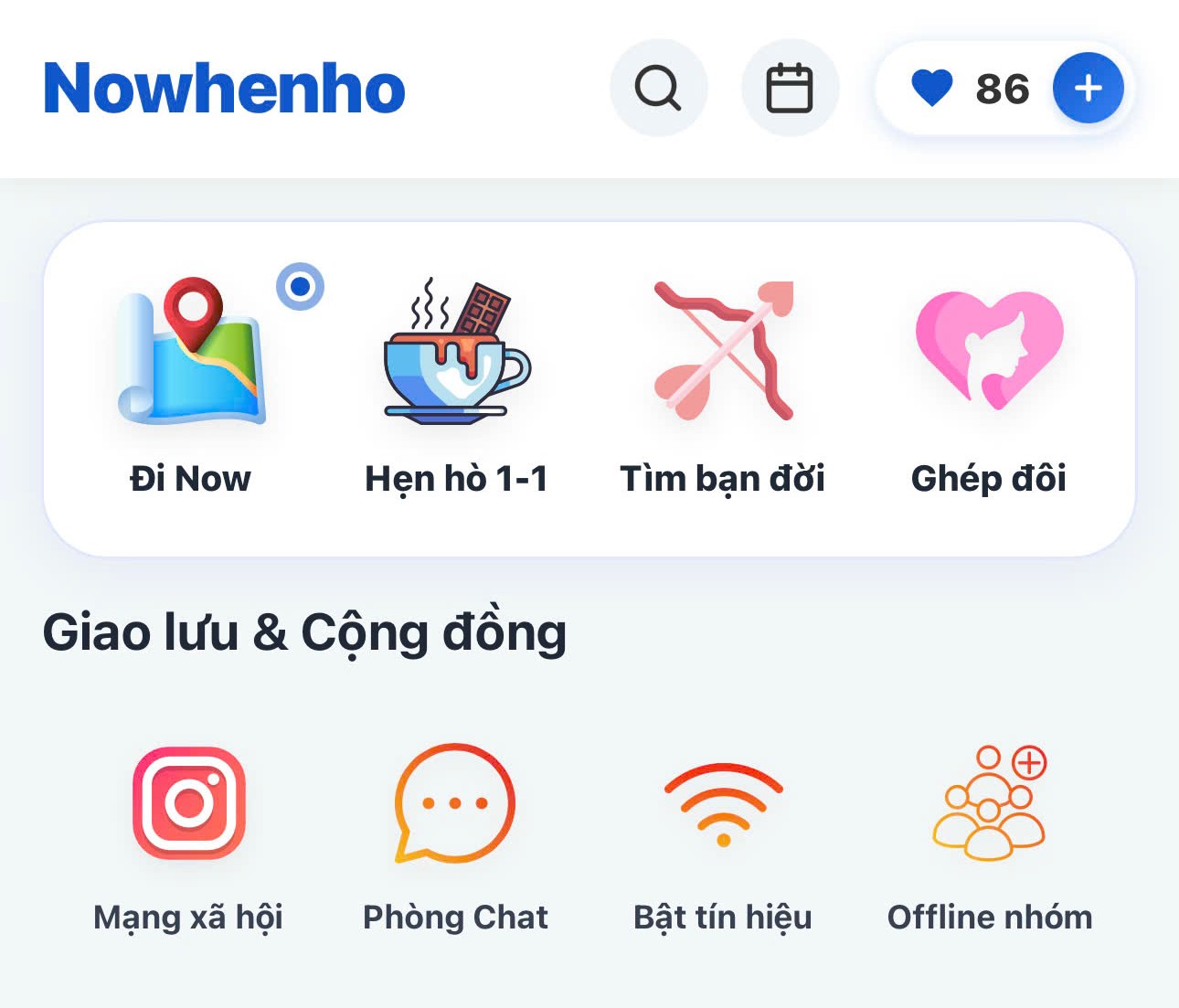 Hướng dẫn xem ảnh hồ sơ và nhắn tin miễn phí trên siêu ứng dụng Nowhenho