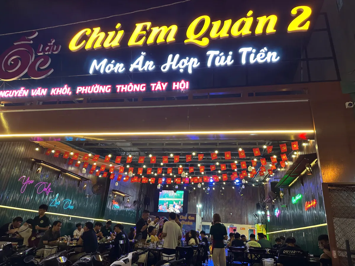 Review Chú Em Quán 2 Gò Vấp: Không Gian Xịn Sò Giá Bình Dân Cho Cuộc Hẹn Nhóm